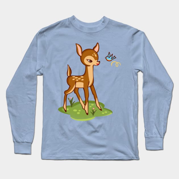 Fawn Long Sleeve T-Shirt by AdrianaStore